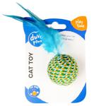 Duvo+ Ball with Feathers Toy for Cats 18x4.5x4.5cm