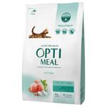 Корм сухой Optimeal с курицей для котят 4кг