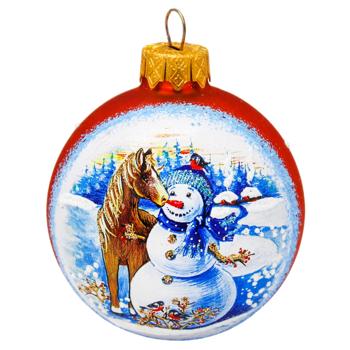 Шар ёлочный АСК Символ года стеклянный с рисунком 6,5см в ассортименте - купить, цены на - фото 2