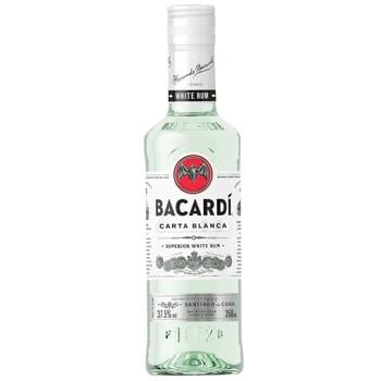 Ром Bacardi Carta Blanca 0.35 л - купити, ціни на WINETIME - фото 1