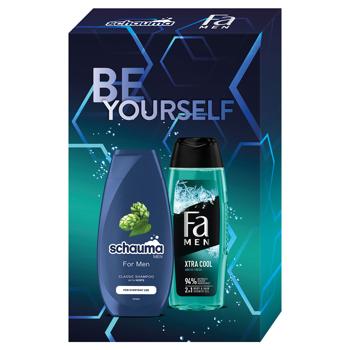 Schauma Men Shampoo 250ml + Fa Men Cool Shower Gel 250ml Gift Set - buy, prices for METRO - photo 2