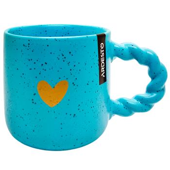 Чашка Ardesto My Heart AR3082D 300мл блакитний кераміка - купити, ціни на Восторг - фото 1