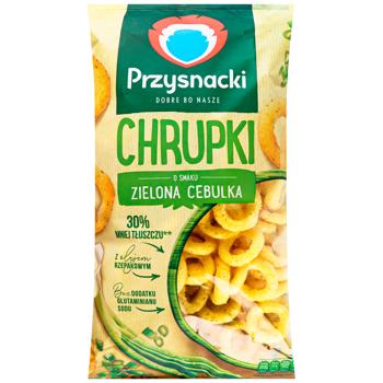 Снеки Przysnacki кукурузные со вкусом зеленого лука 140г