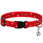 Barksi Urban Вишиванка нейлоновий нашийник для котів XS - червоний