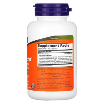 Now Foods Probiotic-10 Probiotic 100 Billion CFUs 60 capsules - buy, prices for Biotus - photo 2