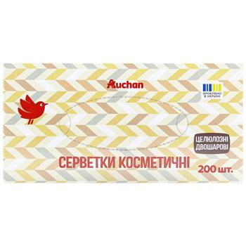 Auchan Cellulose Two-layer Cosmetic Napkins 200pcs - buy, prices for Auchan - photo 3