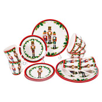 Lefard Christmas Tableware Set 16items - buy, prices for MegaMarket - photo 1