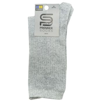 Шкарпетки Premier Socks чоловічі середні р.25 світло-сірий - купити, ціни на Чудо Маркет - фото 1