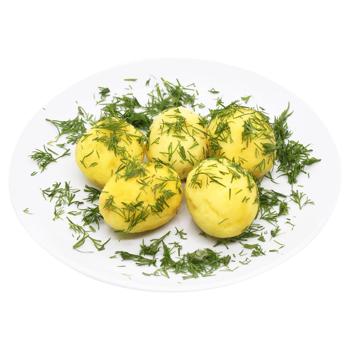 Картофель молодой отварной по-домашнему с укропом