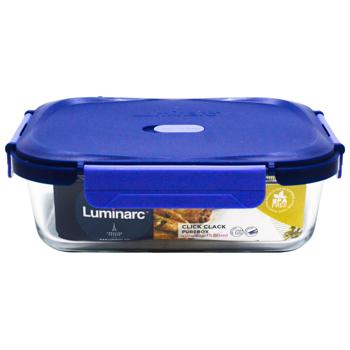 Контейнер Luminarc Pure Box Click Clack прямоугольный 1,52л - купить, цены на - фото 4
