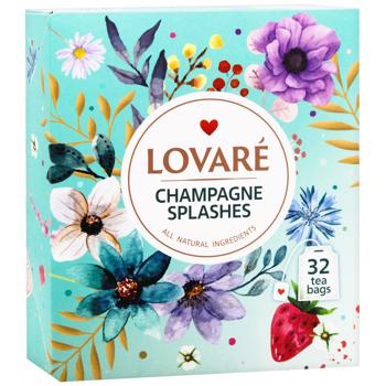 Lovare Champagne Splashes Black and Green Tea 2g*32pcs - buy, prices for EKO Market - photo 2