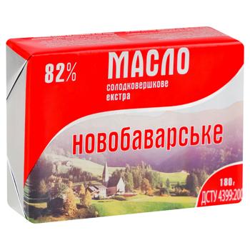 Масло Новобаварское Экстра сладкосливочное 82% 180г - купить, цены на Чудо Маркет - фото 2
