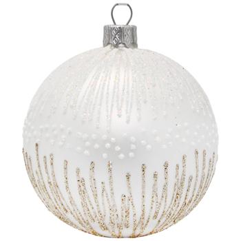 Silver Christmas Tree Ball with Decoration 8cm in assortment - buy, prices for Auchan - photo 4