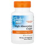 Doctor's Best CoQ10 High Absorption Coenzyme Q10 with BioPerine 100mg 60 capsules