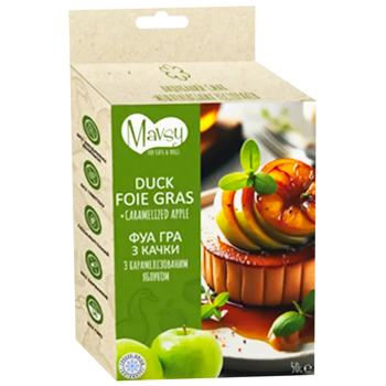 Ласощі для собак Mavsy Freeze Dried Фуа-гра з качки з карамелізованим яблуком 50г - купити, ціни на MasterZoo - фото 1
