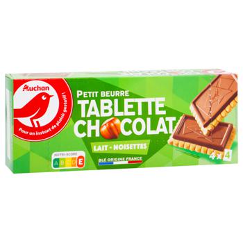 Auchan Cookies with Milk Chocolate & Hazelnuts 150g - buy, prices for Auchan - photo 2