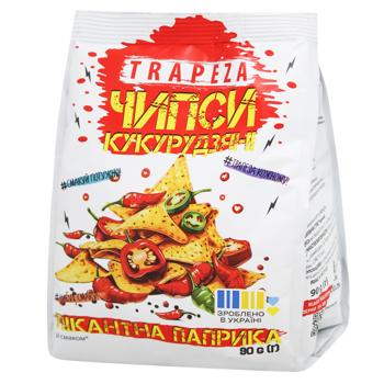 Trapeza Piquant Paprika Flavored Chips 90g - buy, prices for Tavria V - photo 1