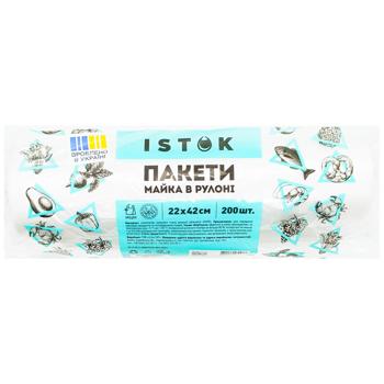 Пакети Istok майка 22х42см 200шт - купити, ціни на Чудо Маркет - фото 1