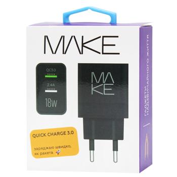 Make Charger 2хUSB-А 2.4A 18W Black - buy, prices for NOVUS - photo 1