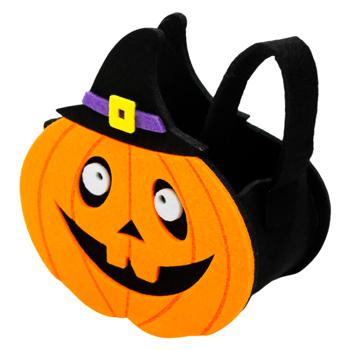 Zed Halloween Pumpkin Felt Bag Decoration 14.5х7х9cm - buy, prices for - photo 4