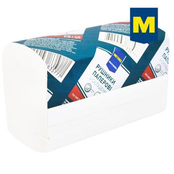 Полотенца бумажные Metro Professional V-сложения двухслойные 250шт - купить, цены на  - фото 1
