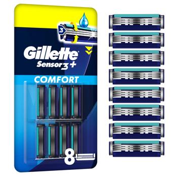 Змінні картриджі Gillette Sensor 3+ 8шт - купити, ціни на - фото 2