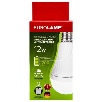 Лампа Eurolamp LED з акумулятором A70 E27 4500K 12Вт - купити, ціни на ЕКО Маркет - фото 3