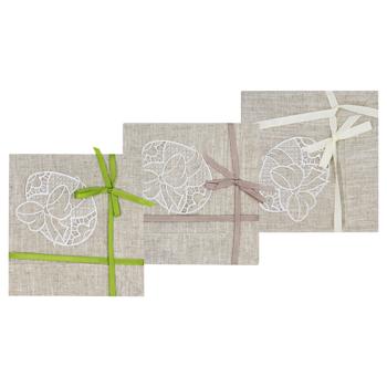 Annabo Richelieu Easter Linen Napkin 36*36cm - buy, prices for MegaMarket - photo 1