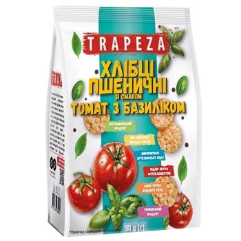 Міні-хлібці Trapeza пшеничні зі смаком томатів і базиліку 90г