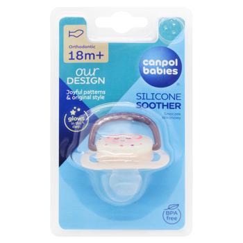 Canpol Babies Silicone Orthodontic Soother 18+ mon Night Dreams - buy, prices for NOVUS - photo 3