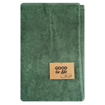 Good for Life Terry Towel Dark Green 400g/m2 70х140cm - buy, prices for NOVUS - photo 1