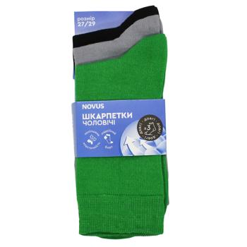 Novus Accent Set of Long Men's Socks s.27-29 3 Pairs