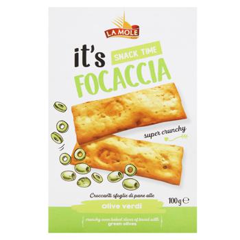 La Mole Focaccia with Green Olives 100g - buy, prices for - photo 2