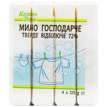 Мыло хозяйственное Каждый день отбеливающее 125г х 4шт - купить, цены на - фото 2