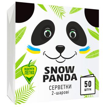 Серветки Snow Panda одношарові 24см*24см 50шт - купити, ціни на КОСМОС - фото 2