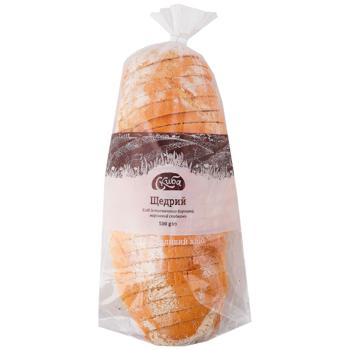 Хліб Скиба Щедрий нарізаний 500г - купити, ціни на КОСМОС - фото 1