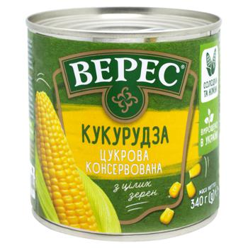 Кукурудза Верес цукрова 340г - купити, ціни на КОСМОС - фото 1