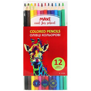 Карандаши цветные Economix Africa 12шт