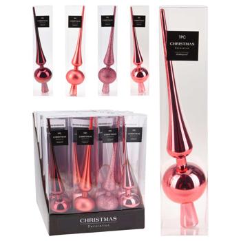 Koopman Cone Christmas Tree Topper 27.5cm in assortment