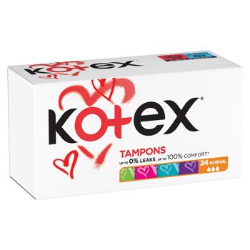 Тампони Kotex Ultra Sorb Silky Cover normal 24шт - купити, ціни на NOVUS - фото 2