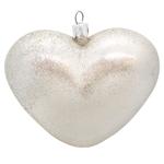 Gloss Champagne Volume Heart Decoration 100mm