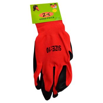 Red and Black Garden Gloves