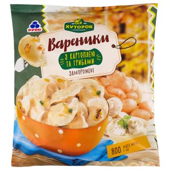 Rud Khutorok Dumplings with Potatoes and Mushrooms 800g - buy, prices for MegaMarket - photo 1