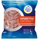 Креветки Водний Світ L 70/90 варено-морожені 400г