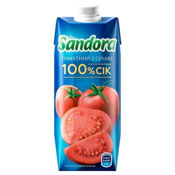 Сік Sandora томатний з сіллю 0,5л - купити, ціни на Ідеал - фото 1