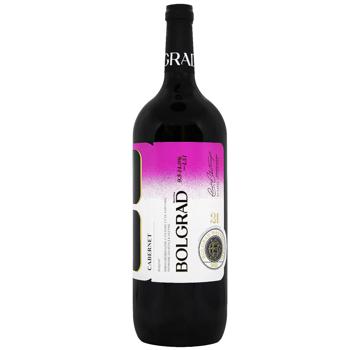 Вино Bolgrad Каберне червоне сухе 9,5-14% 1,5л - купити, ціни на AlcoHub - фото 1