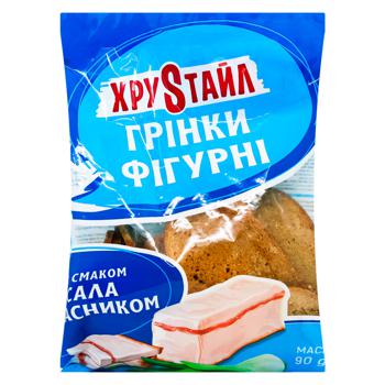 Гренки ХруSтайл Сало с чесноком 90г