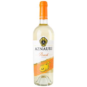 Aznauri Peach White Semisweet Wine 8.5-10% 0.75l - buy, prices for EKO Market - photo 1