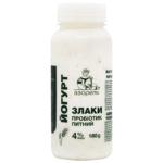 Йогурт-пробиотик Азорель Злаки питьевой живой 4% 180г