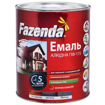 Fazenda Gray Gloss Alkyd Enamel PF-115 2.8kg - buy, prices for Auchan - photo 1